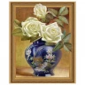 Алмазная мозаика 3D с нанесенной рамкой 40х50 БУЗИН. РОЗЫ В ВОСТОЧНОЙ ВАЗЕ (30 цветов)