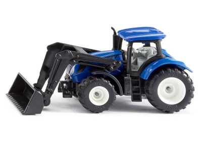 Трактор Siku 1396 New-Holland TTV 7150, с фронтальным погрузчиком, синий
