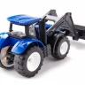 Трактор Siku 1396 New-Holland TTV 7150, с фронтальным погрузчиком, синий