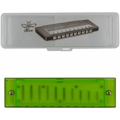 Губная гармошка диатоническая BEE DF10A-3 GREEN