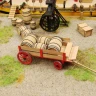Сборная картонная модель Shipyard телега с бочками (№80), 1/72