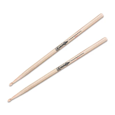 Барабанные палочки HUN 5A-2 Hickory Series, Barrel tip орех, деревянный наконечник