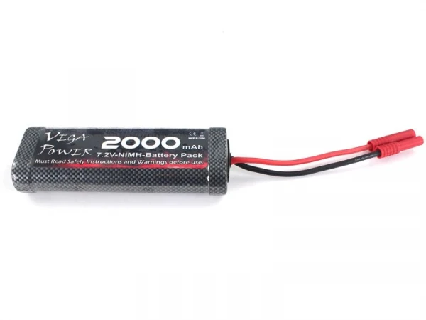 Аккумулятор Ni-Mh Himoto VegaPower 2000mAh, 7,2V Banana Plug