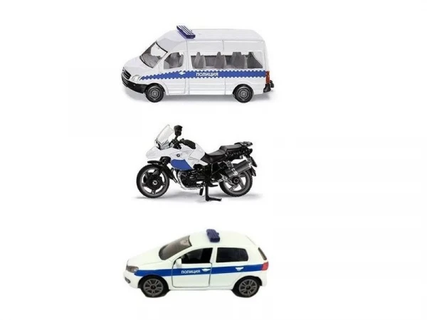 Набор машин Siku 1824RUS Полиция 1/55, белый