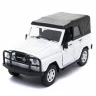 Машина "АВТОПАНОРАМА" УАЗ-469 1/24 в/к 22*12*11 см, белая, тент