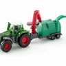 Трактор Siku 1675 с щеподробилкой, 7 см, зеленый