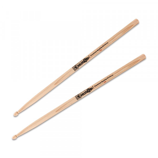 Барабанные палочки HUN 7A Hickory Series орех, деревянный наконечник