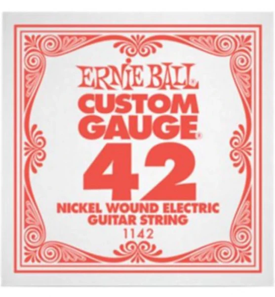 Ernie Ball 1142 калибр.042 одиночная для электрогитары/акустической гитары