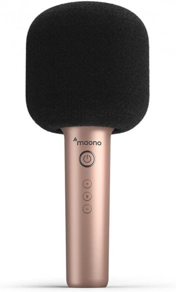 Караоке микрофон Maono MKP100 (champagne gold) встроенные динамики