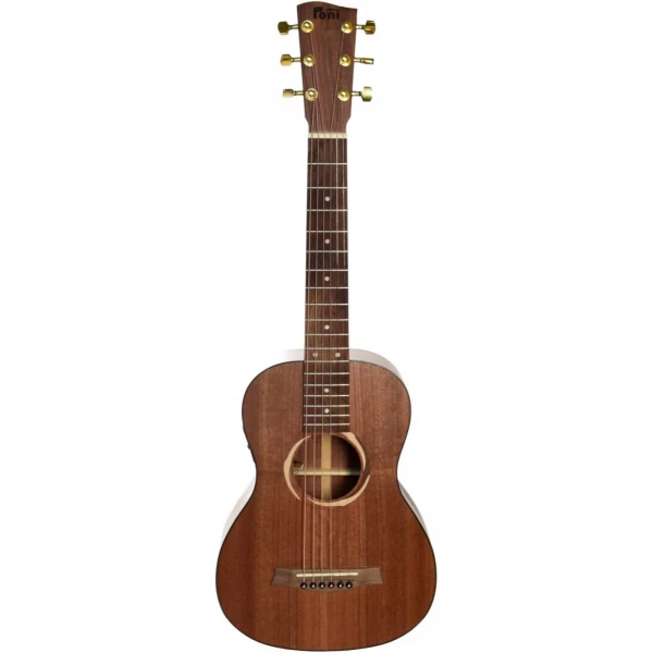 Гитара акустическая уменьшенная PONI TR 3-3, цвет: натуральный тёмный