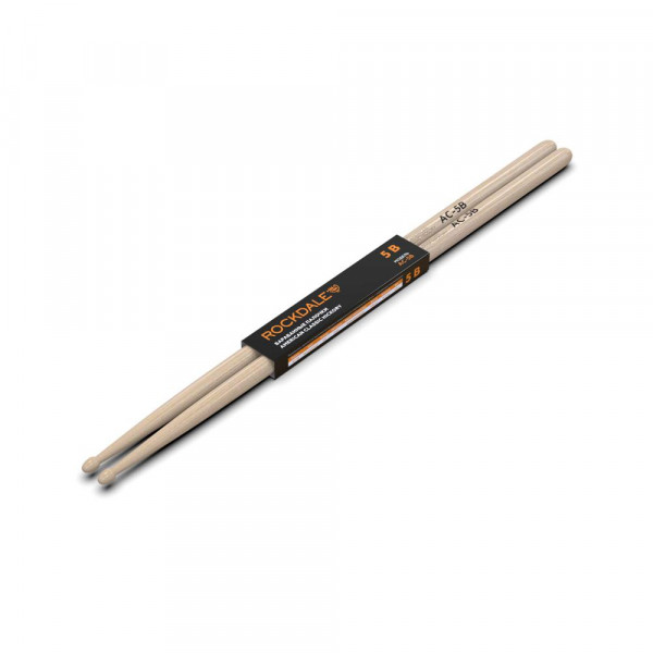 Барабанные палочки ROCKDALE American Classic Hickory AC-5B орех, деревянный наконечник