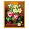 Алмазная мозаика с нанесенной рамкой 40х50 ЛЕТНИЙ АРОМАТ (35 цветов)