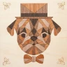 МАРКЕТРИ Картина на дереве 20Х20 ЛОРД ПЕС