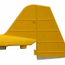 Руль направления к авиамодели "Pitts - 12", желтый
