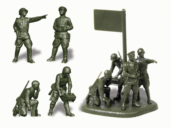 Сборные солдатики ZVEZDA Советский штаб 1941-1943гг, 1/72
