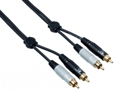 Кабель готовый BESPECO EA2R500 2xRCA MRCABKR/MRCABKB 5 м
