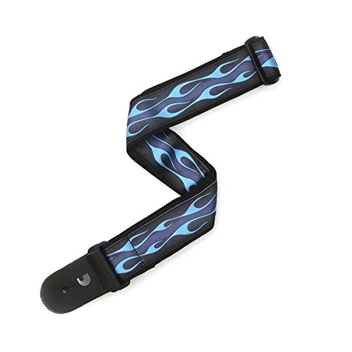 PLANET WAVES 50MM Hotrod Flame, Blue ремень тканый с рисунком голубой огонь, deluxe