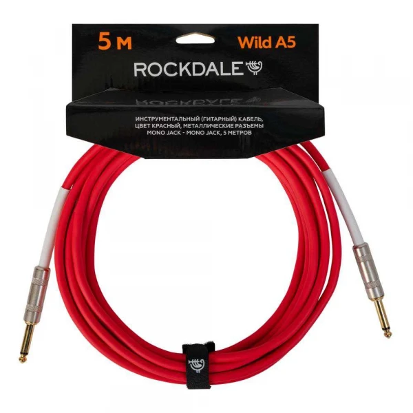Инструментальный кабель ROCKDALE Wild A5, mono jack - mono jack, 5 м