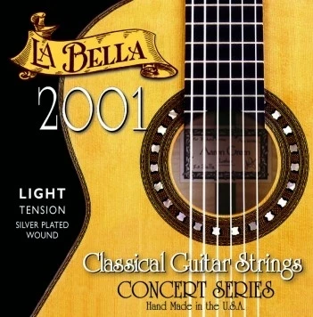 LA  BELLA 2001 Classical Clear Nylon Light Tension струны для классической гитары