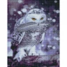 Алмазная мозаика с нанесенной рамкой 40х50 ПОЛЯРНАЯ СОВА (18 цветов)