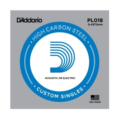 D'Addario PL018 одиночная струна для акустической и электрогитары