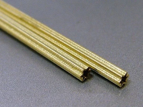 KS трубка латунная-зездочка маленькая 300мм (2шт.)