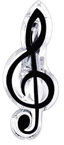 Зажим для нот PJ-003BK Скрипичный ключ