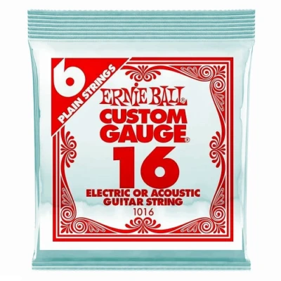 ERNIE BALL 1016 (.016) одна струна для акустической гитары или электрогитары