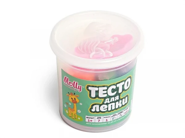 Тесто для лепки 7 цветов (105 грамм) + 1 формочка