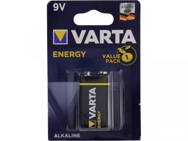 Батарейка VARTA 4122 ENERGY 9V, "Крона", Alkaline (1шт)