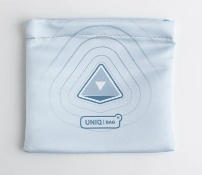 Тканевый мешок с печатью белый, 15*15, с магнитной застёжкой