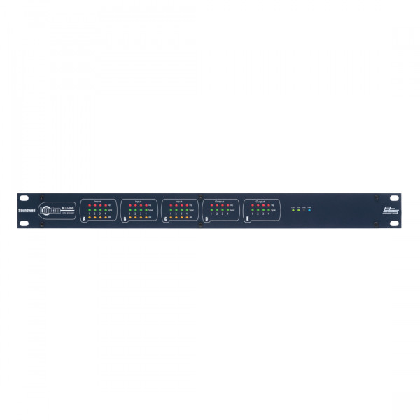 BSS BLU-100 аудио-матрица с процессором, 12 аналоговых mic/line входов, 8 аналоговых выходов