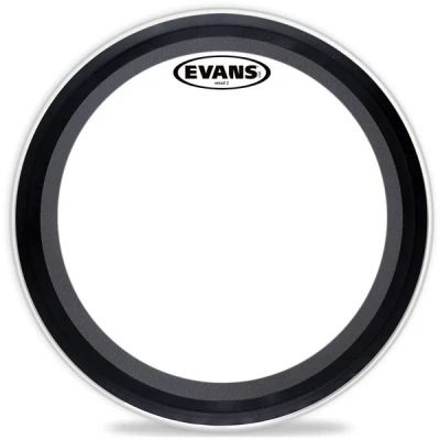 EVANS BD22EMAD2 22' EMAD2 CLEAR BASS двуслойный прозрачный пластик, 22'