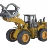 Металлический фронтальный погрузчик бревен HUI NA TOYS 1/40