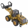 Металлический фронтальный погрузчик бревен HUI NA TOYS 1/40
