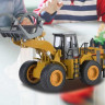 Металлический фронтальный погрузчик бревен HUI NA TOYS 1/40