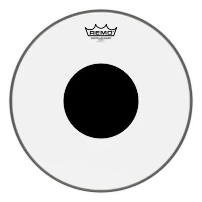 REMO CS-1320-10 Bass Controlled Sound Black Dot Clear 20" пластик для бас барабана