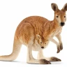 Фигурка Schleich Кенгуру с детенышем