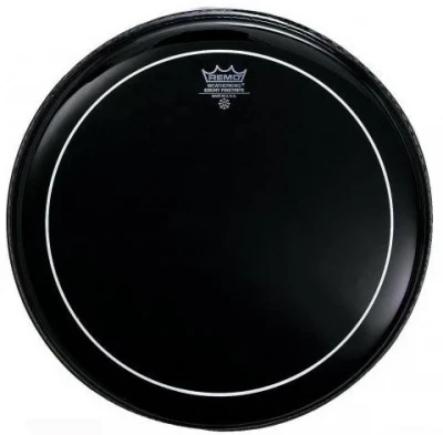REMO ES-1620-PS Bass, Pinstripe, Ebony, 20'' пластик
