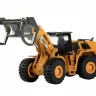 Металлический фронтальный погрузчик бревен HUI NA TOYS 1/50