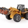 Металлический фронтальный погрузчик бревен HUI NA TOYS 1/50