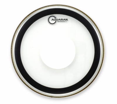 Aquarian PERFORMANCE II PFPD24 24" Power Dot пластик для бас-барабана, с усиленным центром