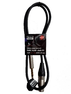 Xline Cables RMIC XLRF-JACK 01 Кабель микрофонный XLR 3 pin female - JACL 6.3 mono, 1м