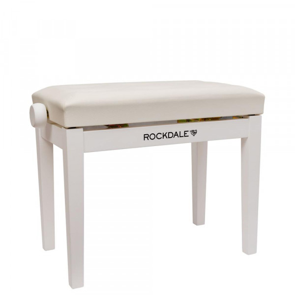 Банкетка ROCKDALE RHAPSODY 130 WHITE с регулировкой высоты