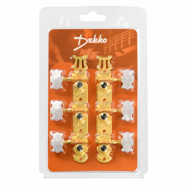 Колки на планке для классической гитары Rocket PK-11Gold