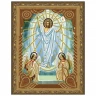 Алмазная 5D мозаика с нанесенной рамкой 20х30 ВОСКРЕСЕНИЕ ХРИСТОВО (7 цветов)